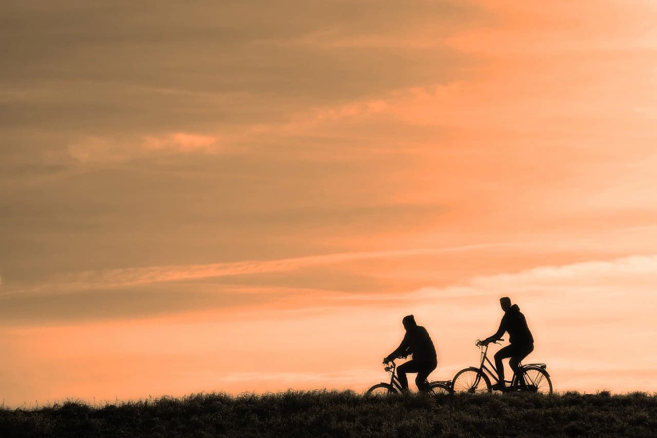 The Family Bike customer traveling by bike in the Basque Country.