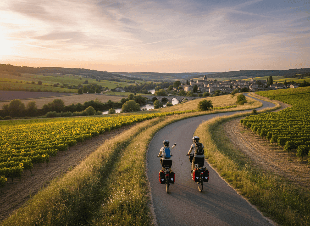 Le Sud des Landes à vélo  Terroir, Histoire et Art de Vivre - Grenade sur l'Adour